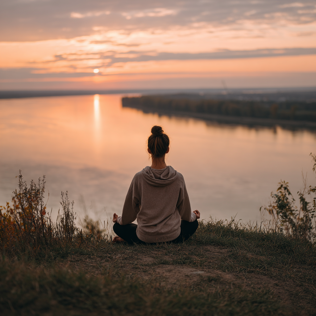 Practică de yoga în natură
